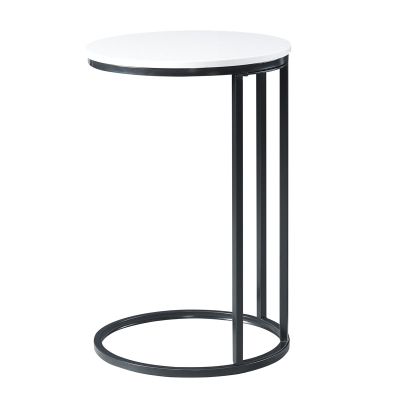 Everly Quinn Esse Marble Top C End Table & Reviews Wayfair